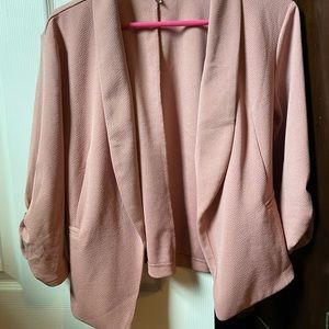 3/4 sleeve mauve blazer